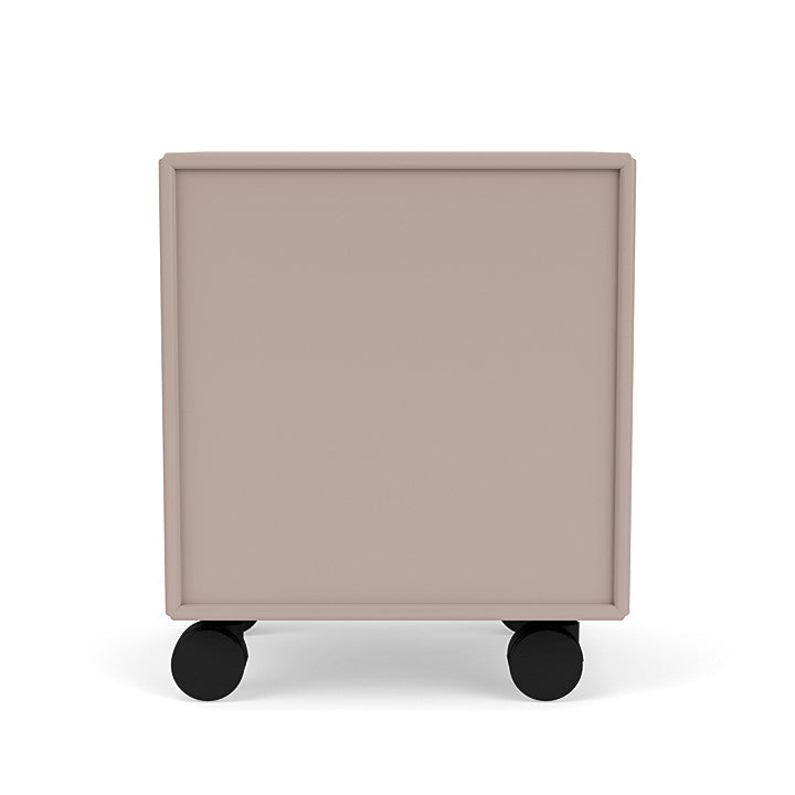 Montana Drift Drawer Module With Castors, Mushroom Brown