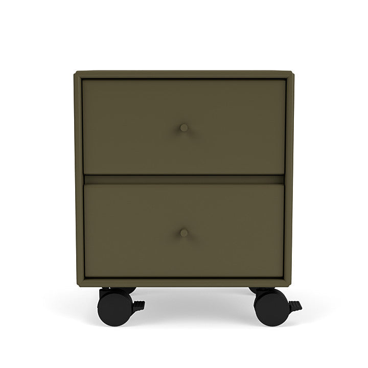 Montana Drift Drawer Module With Castors, Oregano Green