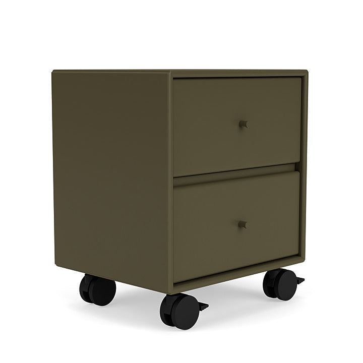 Montana Drift Drawer Module With Castors, Oregano Green