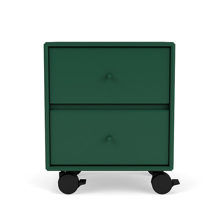 Montana Drift Drawer Module With Castors, Pine Green