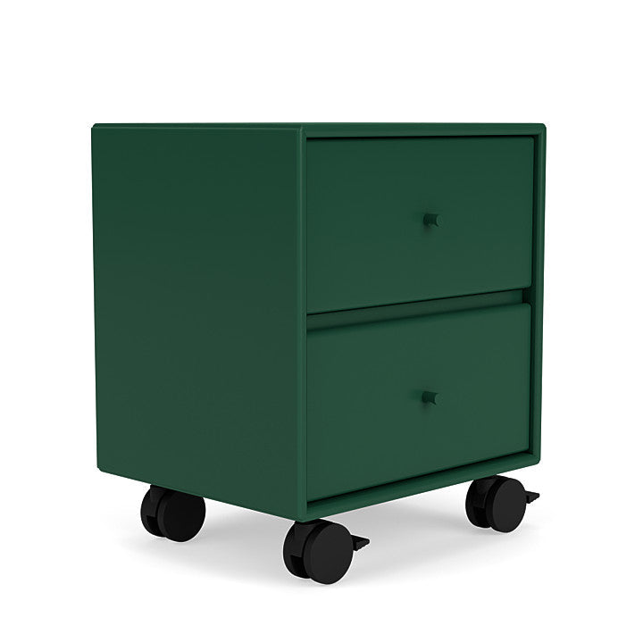 Montana Drift Drawer Module With Castors, Pine Green