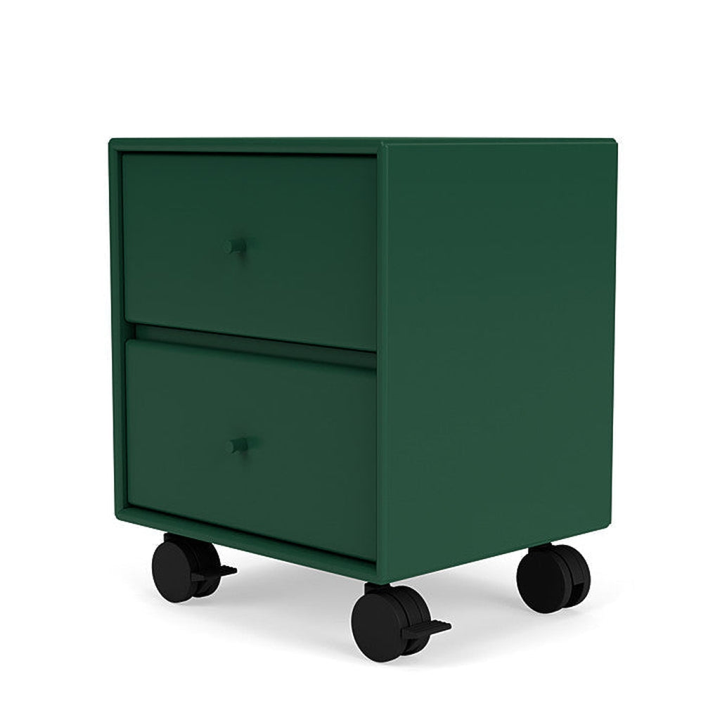 Montana Drift Drawer Module With Castors, Pine Green