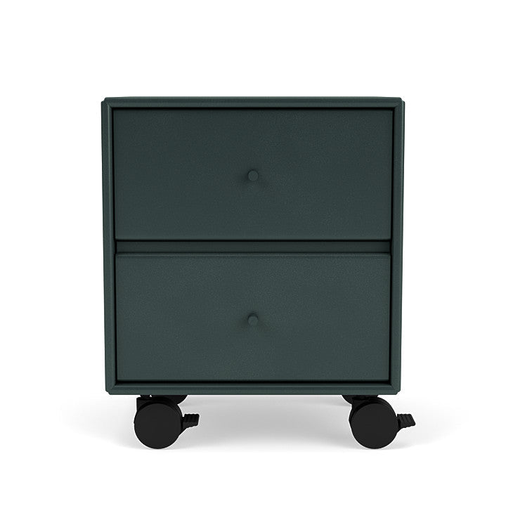 Montana Drift Drawer Module With Castors, Black Jade