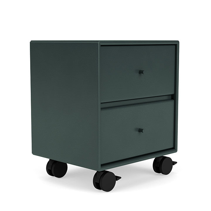 Montana Drift Drawer Module With Castors, Black Jade