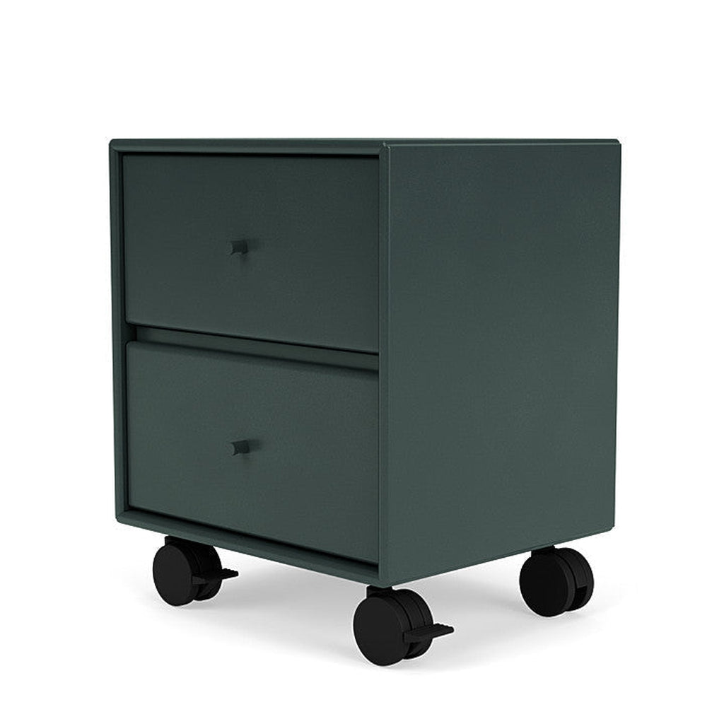 Montana Drift Drawer Module With Castors, Black Jade