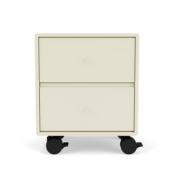 Montana Drift Drawer Module With Castors, Vanilla White