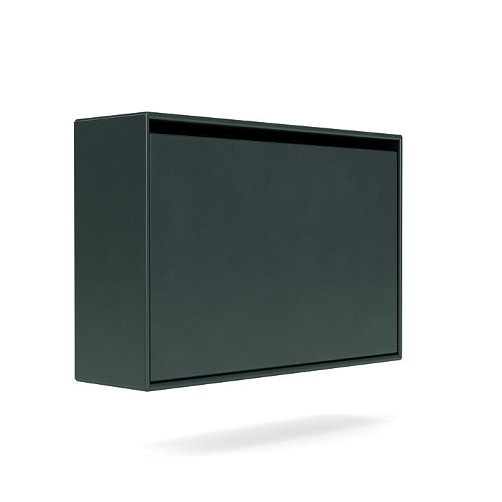 Montana Hide Shoe Cabinet, Black Jade