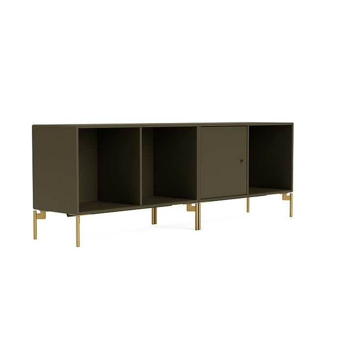 Montana Line Sideboard With Legs, Oregano/Brass