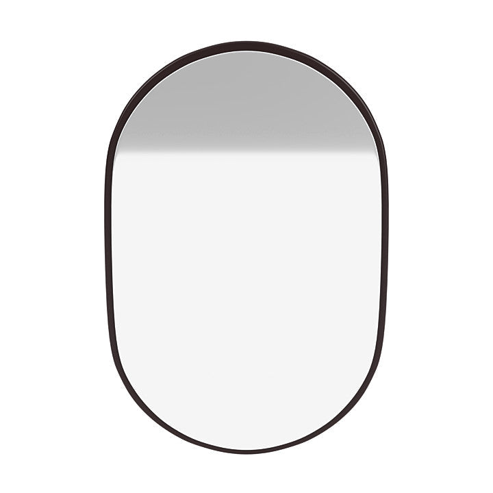 Montana Look Oval Mirror, Balsamic Brown