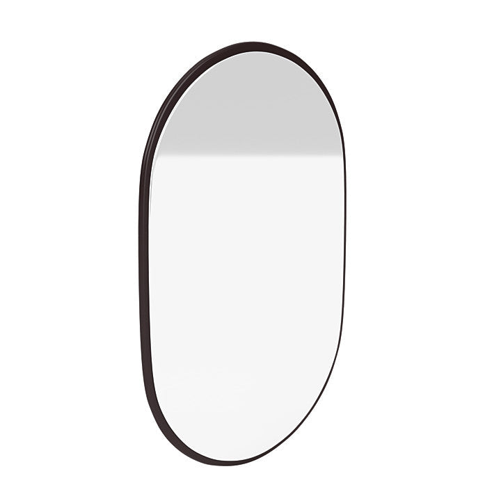 Montana Look Oval Mirror, Balsamic Brown