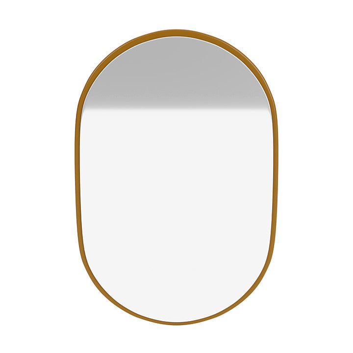 Montana Look Oval Mirror, Amber Yellow