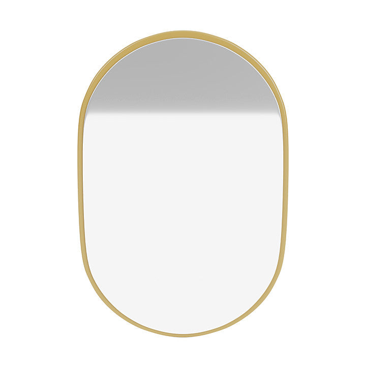 Montana Look Oval Mirror, Cumin Yellow