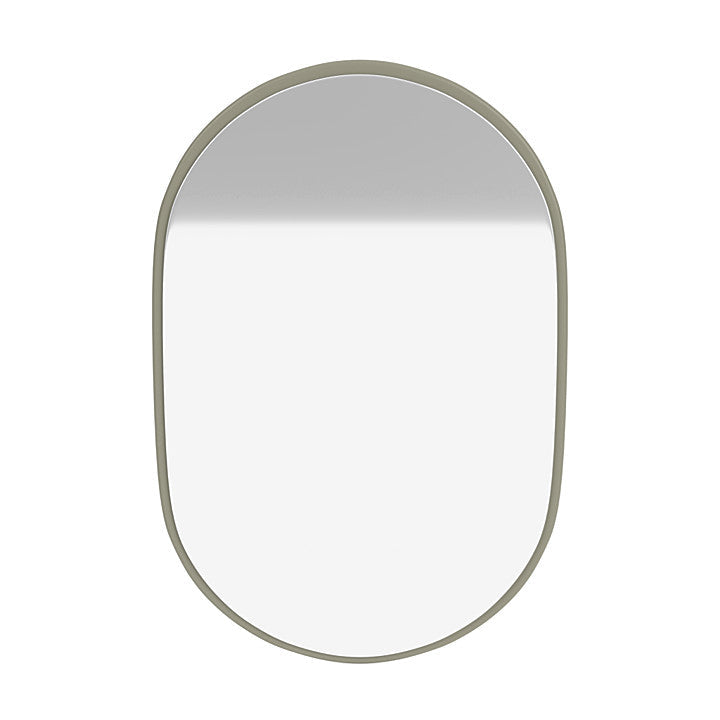 Montana Look Oval Mirror, Fennel Green