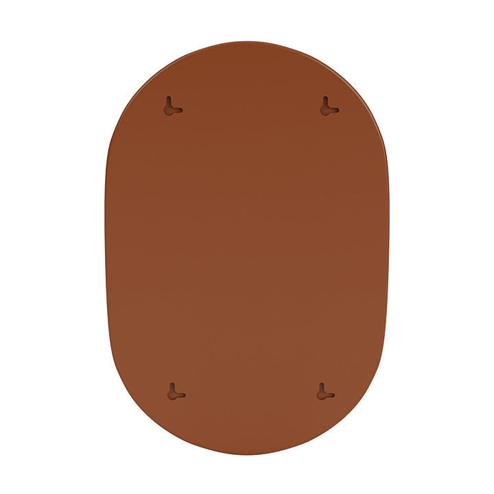 Montana Look Oval Mirror, Hazelnut Brown