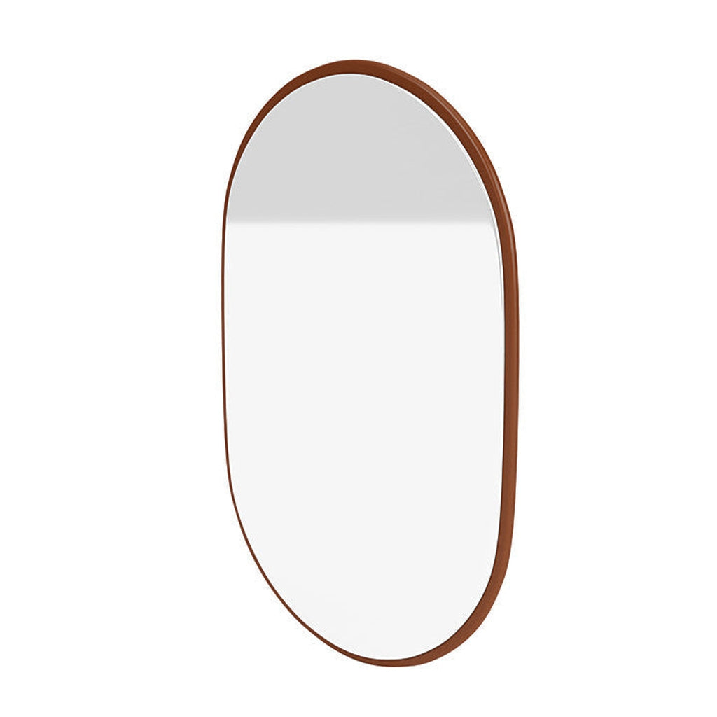 Montana Look Oval Mirror, Hazelnut Brown