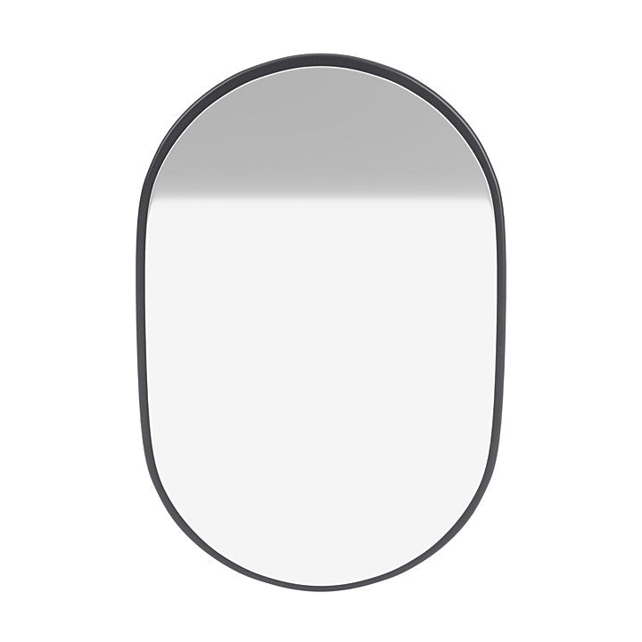 Montana Look Oval Mirror, Carbon Black