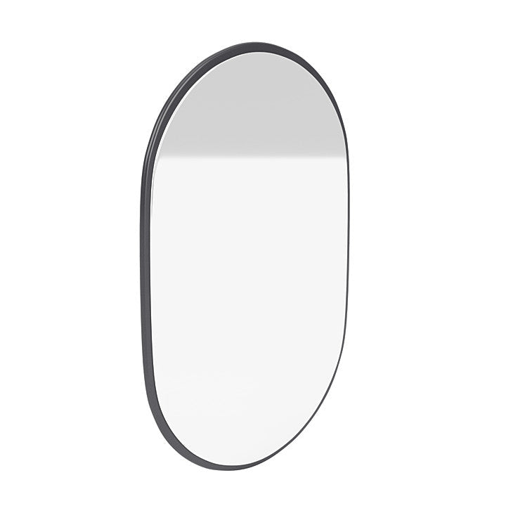 Montana Look Oval Mirror, Carbon Black