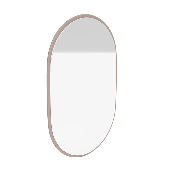 Montana Look Oval Mirror, Mushroom Brown