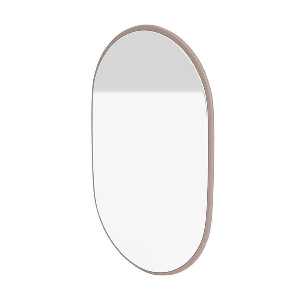 Montana Look Oval Mirror, Mushroom Brown