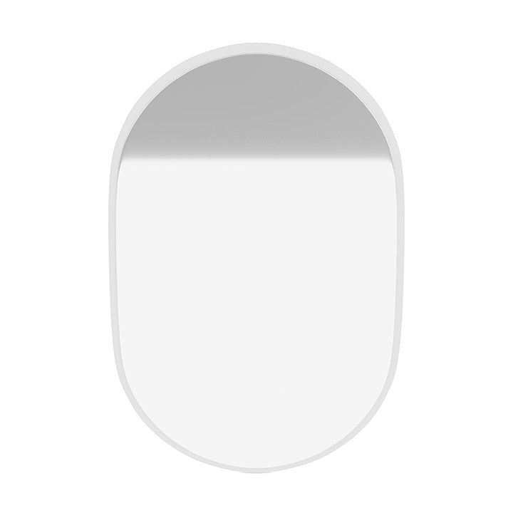 Montana Look Oval Mirror, New White