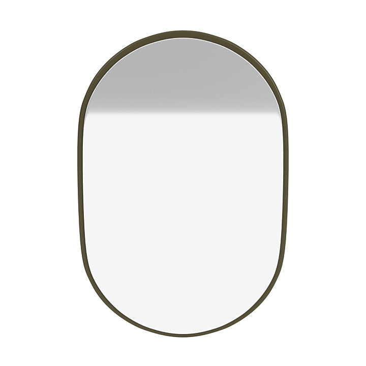 Montana Look Oval Mirror, Oregano Green