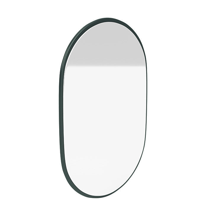 Montana Look Oval Mirror, Black Jade