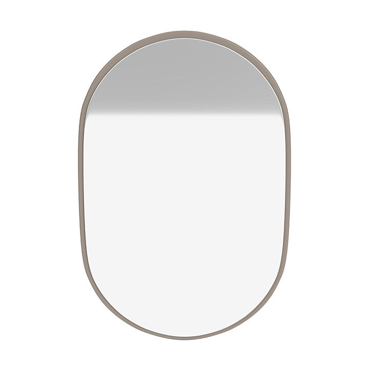 Montana Look Oval Mirror, Truffle Grey