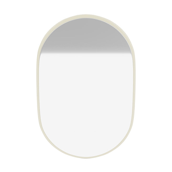 Montana Look Oval Mirror, Vanilla White