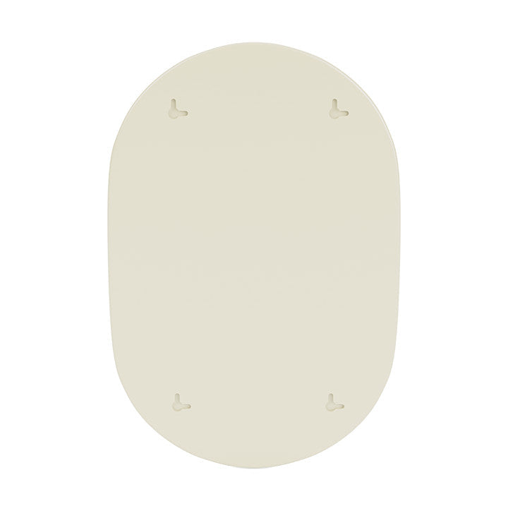 Montana Look Oval Mirror, Vanilla White