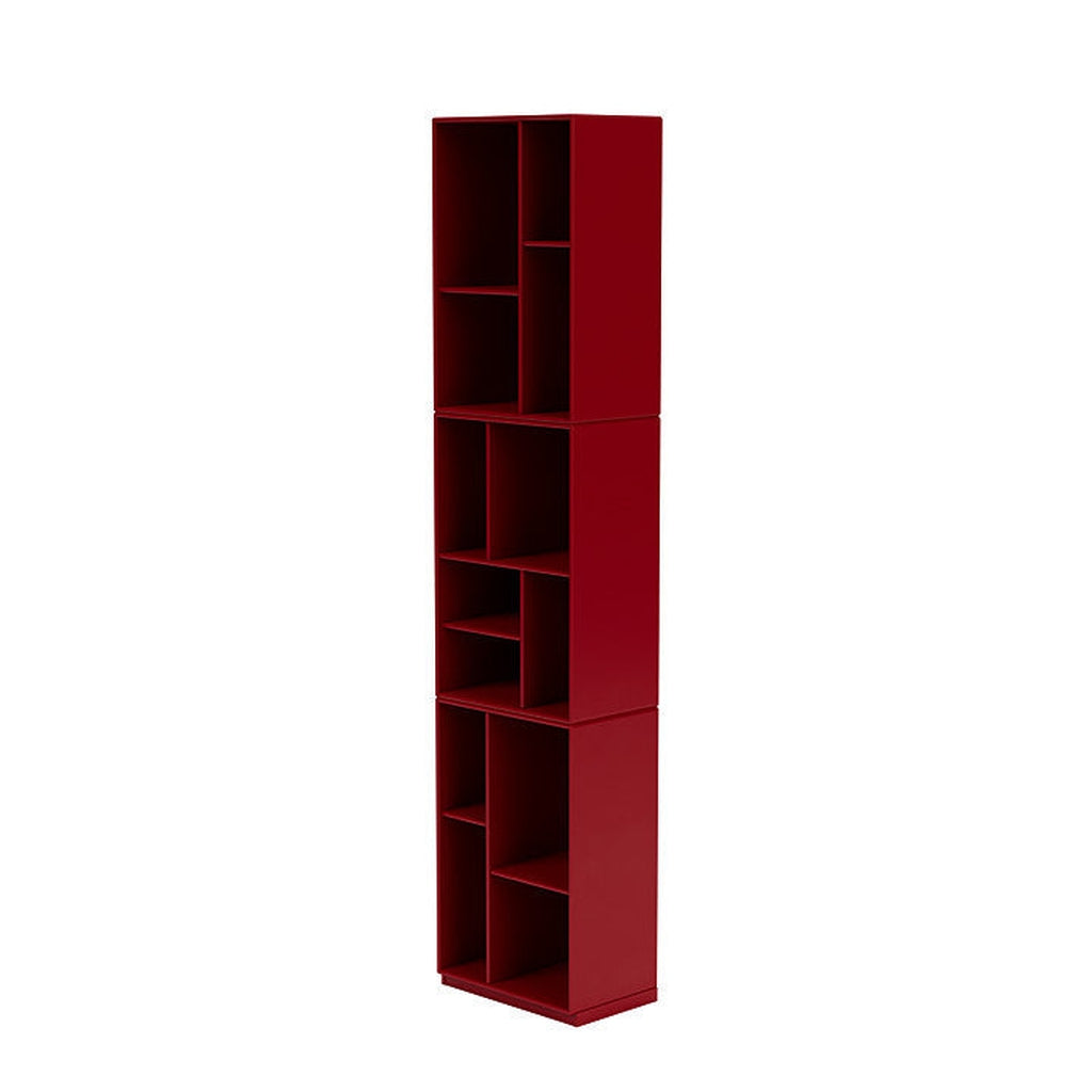 Montana Loom High Bookcase With 3 Cm Plinth, Beetroot Red