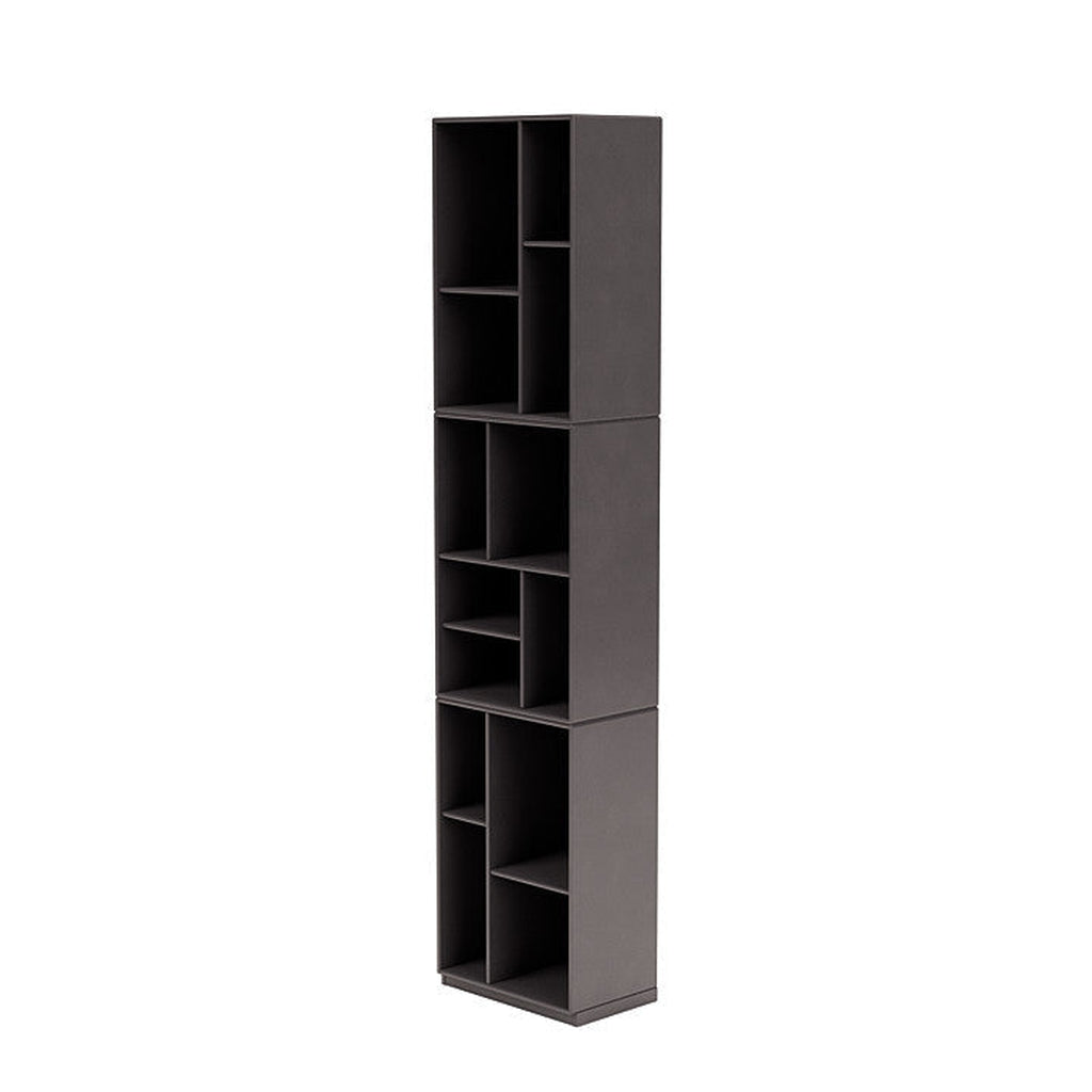 Montana Loom High Bookcase With 3 Cm Plinth, Coffee Brown