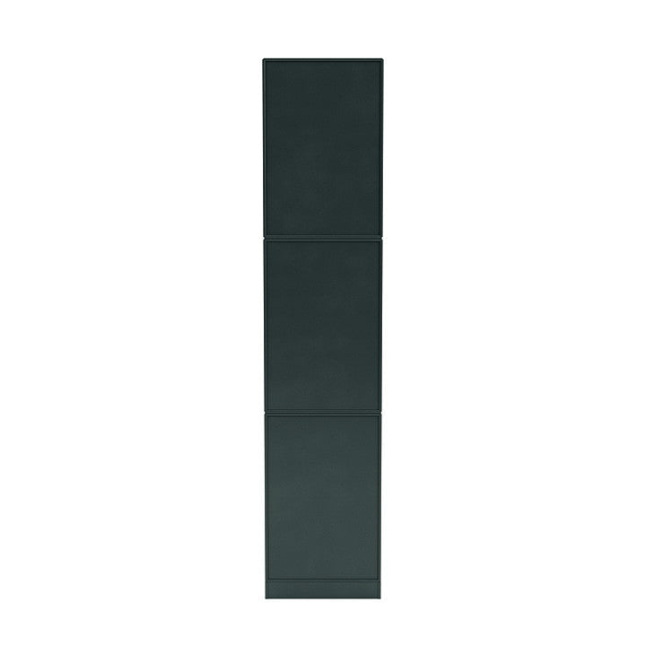 Montana Loom High Bookcase With 7 Cm Plinth, Black Jade