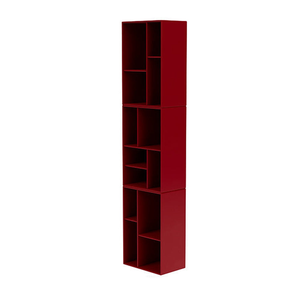 Montana Loom High Bookcase With Suspension Rail, Beetroot Red