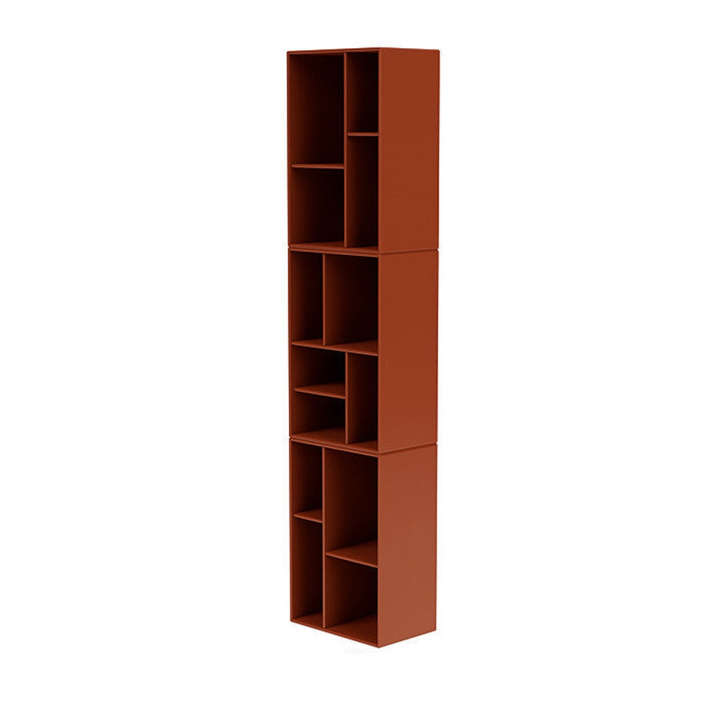 Montana Loom High Bookcase With Suspension Rail, Hokkaido Brown