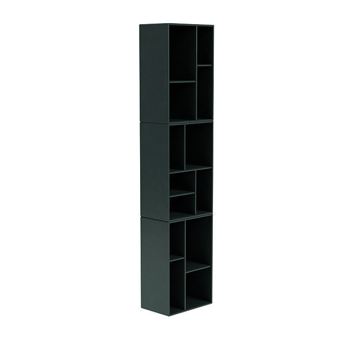 Montana Loom High Bookcase With Suspension Rail, Black Jade