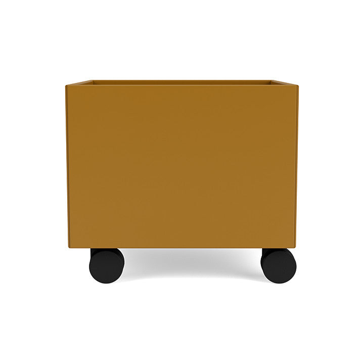 Montana Mini Play Box On Castors, Amber Yellow