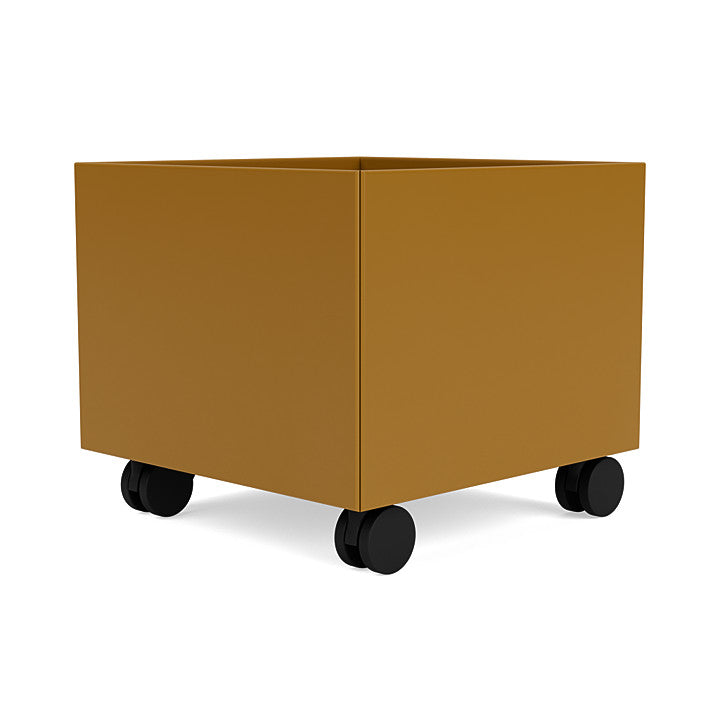 Montana Mini Play Box On Castors, Amber Yellow