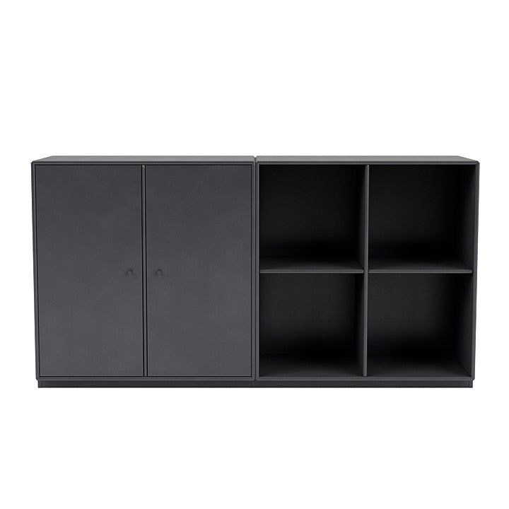 Montana Pair Classic Sideboard With 3 Cm Plinth, Carbon Black