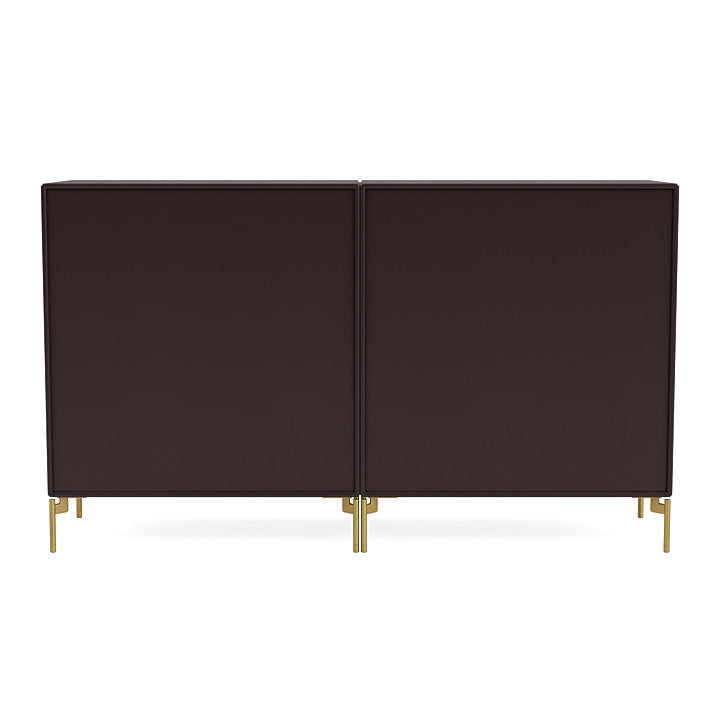 Montana Pair Classic Sideboard With Legs, Balsamic/Brass