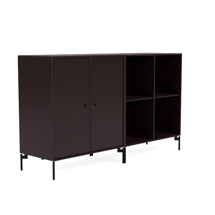 Montana Pair Classic Sideboard With Legs, Balsamic/Black