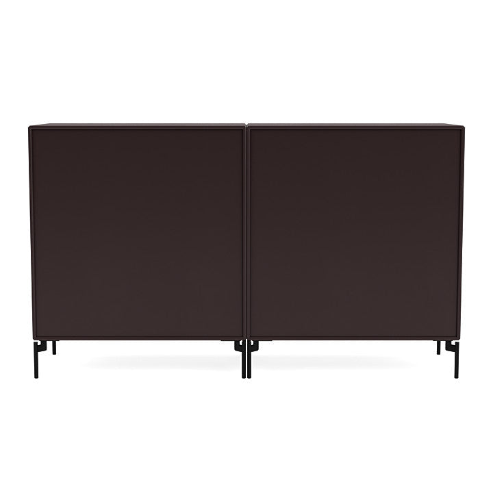 Montana Pair Classic Sideboard With Legs, Balsamic/Black