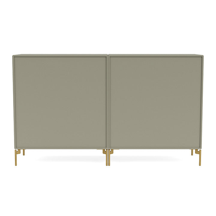 Montana Pair Classic Sideboard With Legs, Fennel/Brass