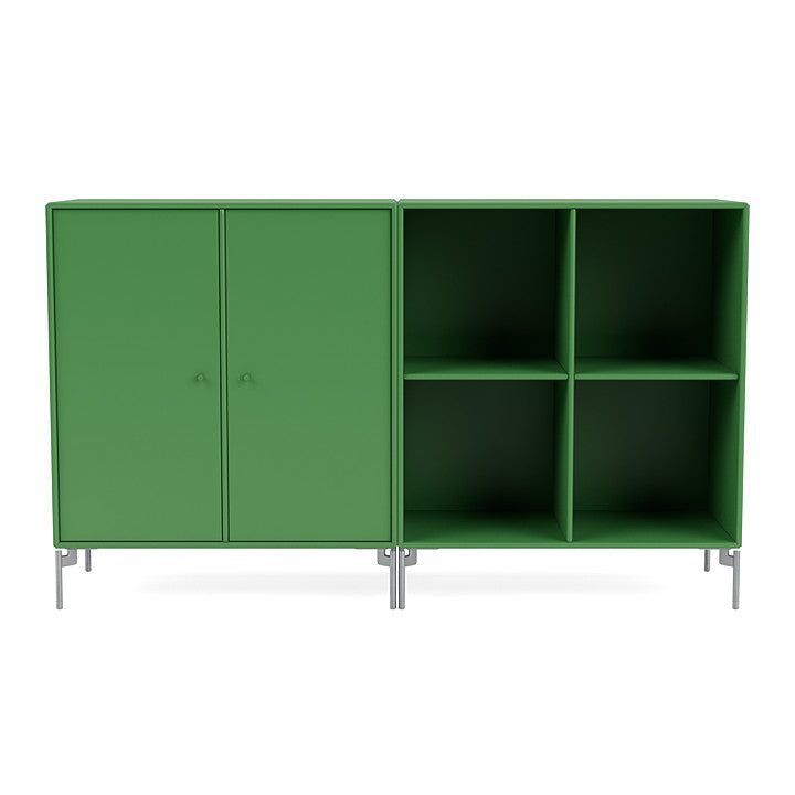 Montana Pair Classic Sideboard With Legs, Parsley/Matt Chrome