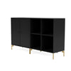 Montana Pair Classic Sideboard With Legs Black/Brass