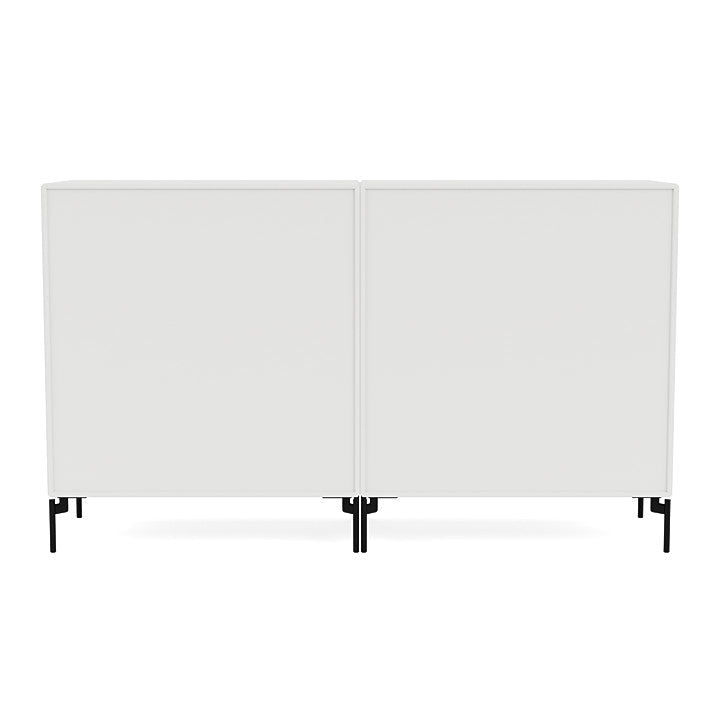 Montana Pair Classic Sideboard With Legs, White/Black