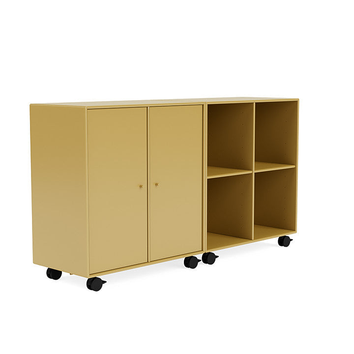 Montana Pair Classic Sideboard With Castors, Cumin Yellow