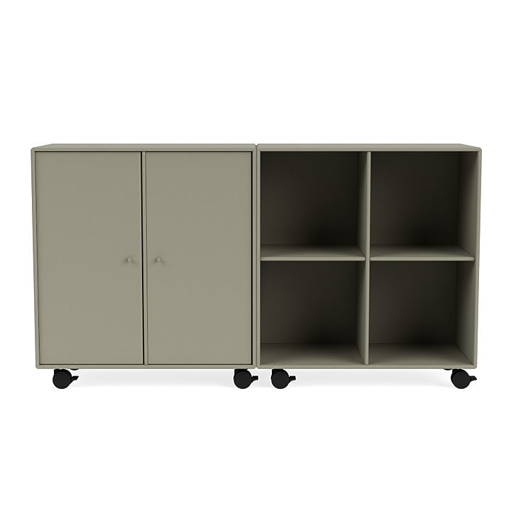 Montana Pair Classic Sideboard With Castors, Fennel Green