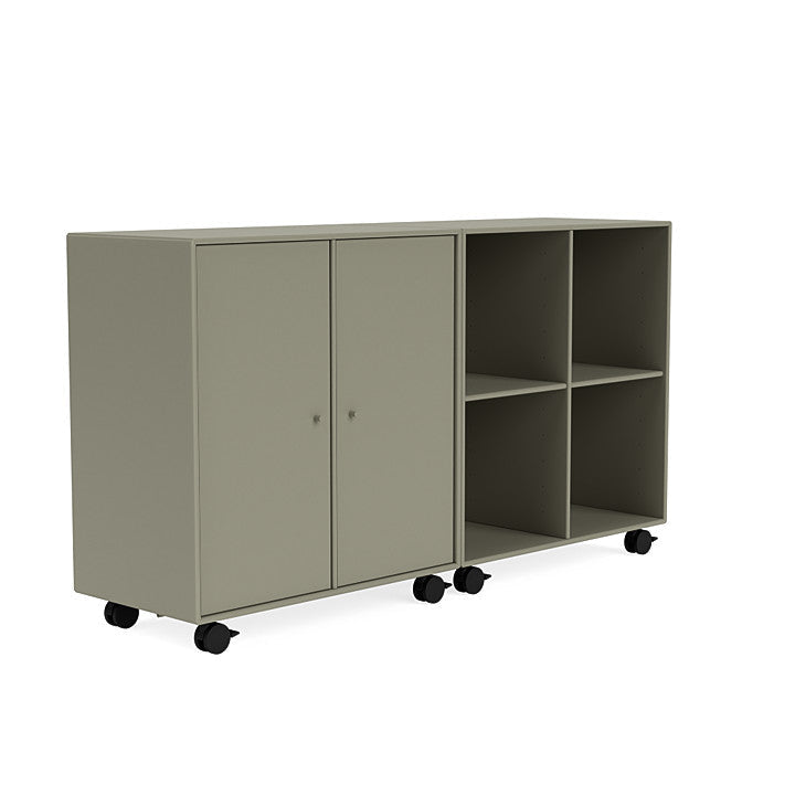 Montana Pair Classic Sideboard With Castors, Fennel Green