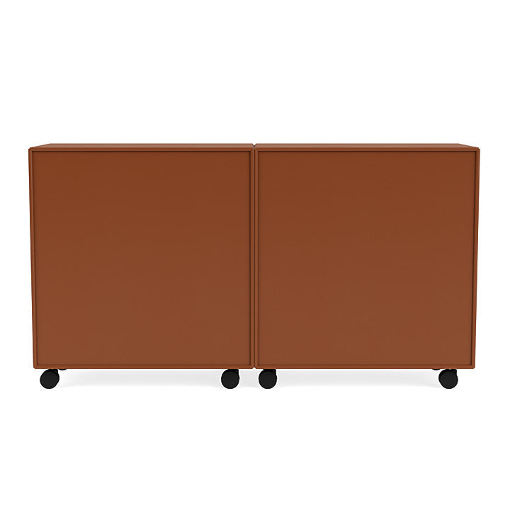 Montana Pair Classic Sideboard With Castors, Hazelnut Brown