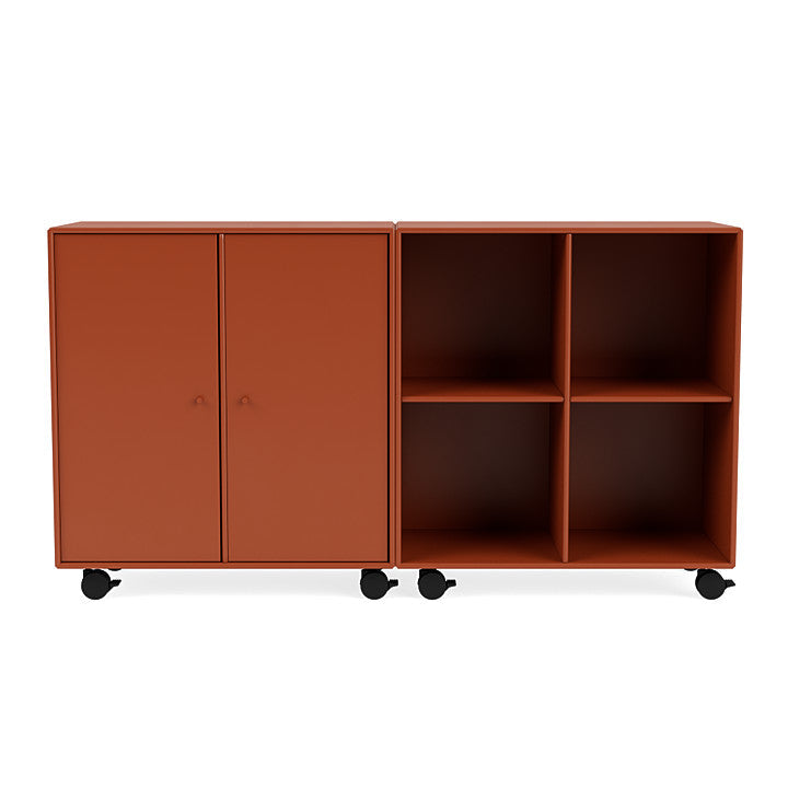 Montana Pair Classic Sideboard With Castors, Hokkaido Brown